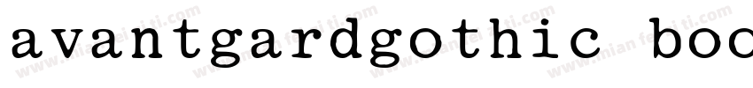 avantgardgothic book字体转换